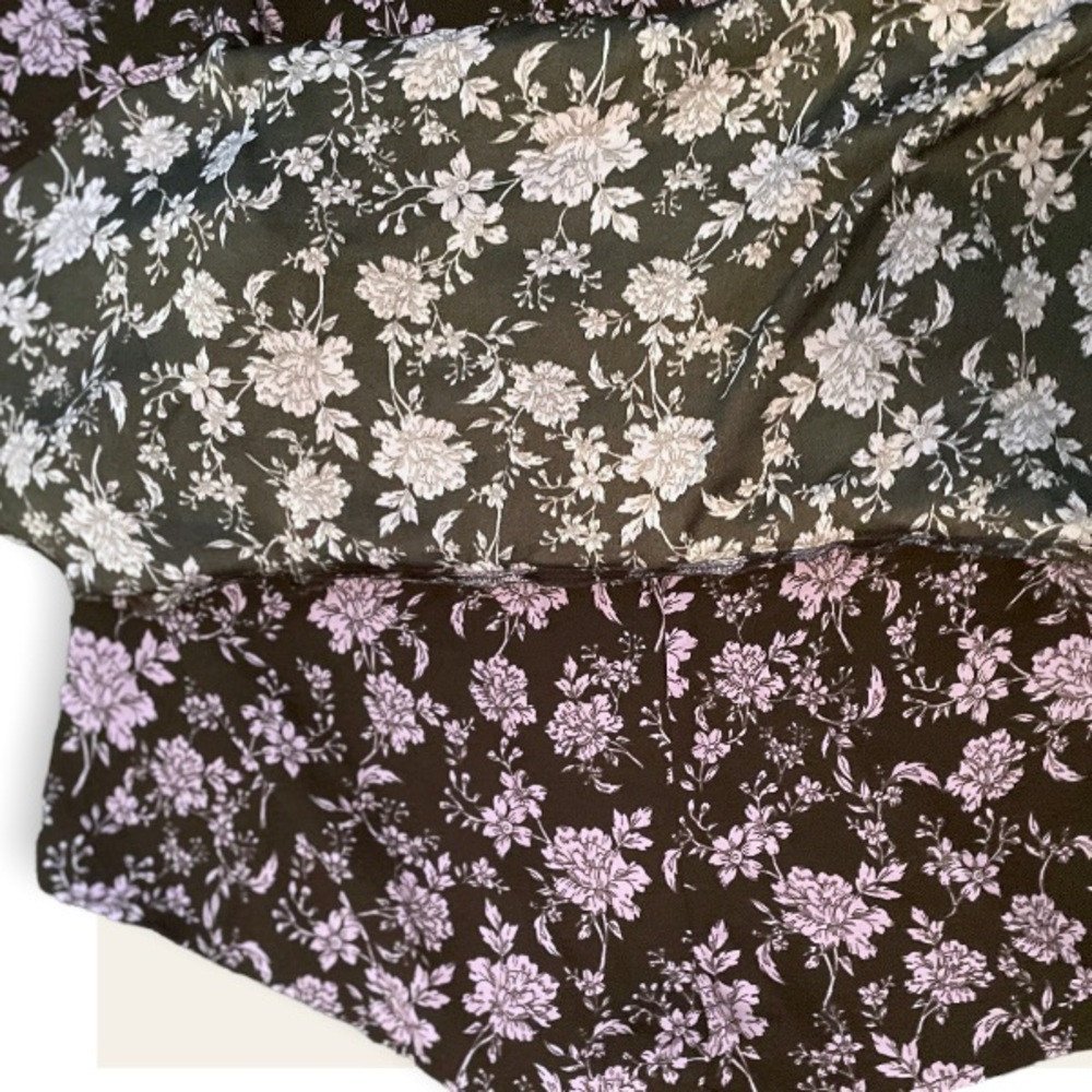 Zara NWOT Black and Lilac Mini Skort (small) - Picture 3 of 4